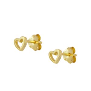 Pendiente Silueta Corazoฬn ORO Pendiente Silueta Corazoฬn ORO