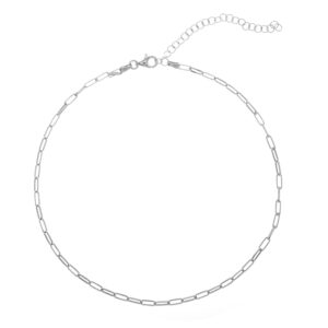 Choker Cadena Eslaboฬn PLATA Choker Cadena Eslaboฬn PLATA
