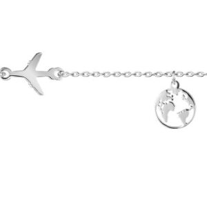 Collar Mundo + Avioฬn PLATA Collar Mundo + Avioฬn PLATA