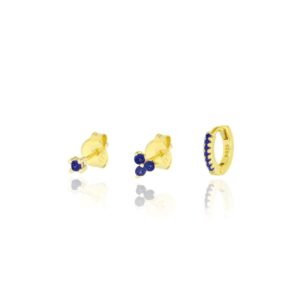Pack Pendientes Azul ORO Pack Pendientes Azul ORO